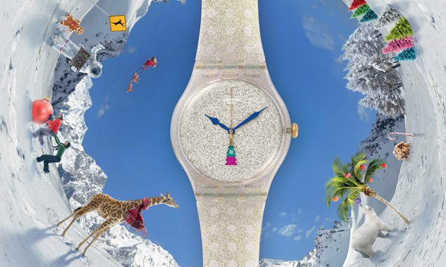 圣诞气氛不停转，Swatch 推出2014年圣诞节别注款